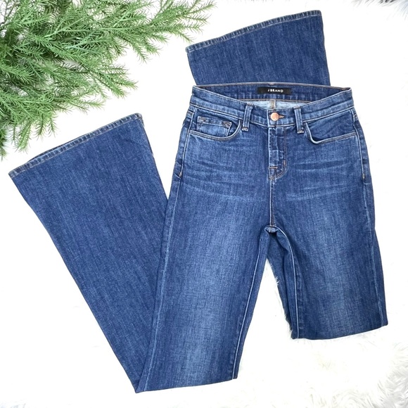 🚫SOLD! DO NOT BUY👖|•J BRAND•| Valentina Flare Bottom Jeans in Sail 👖 - Picture 4 of 16